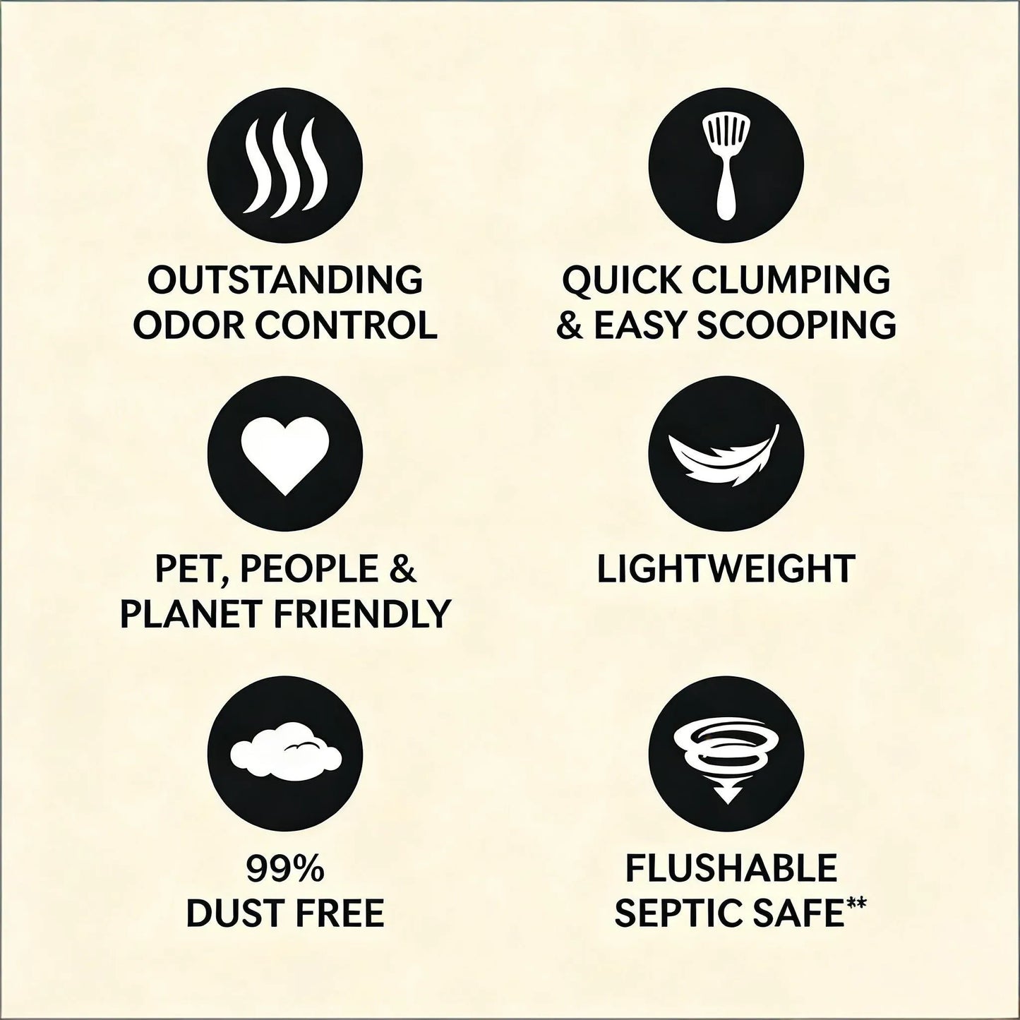 15LB x 3 Floral Cat Litter, Quick-Clumping, Flushable & 99% Dust Free